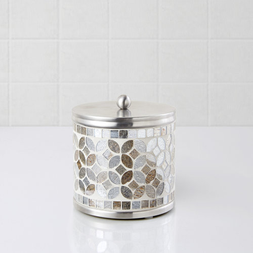 Croscill Seville Mosaic Glass Bathroom Storage Container Wayfair